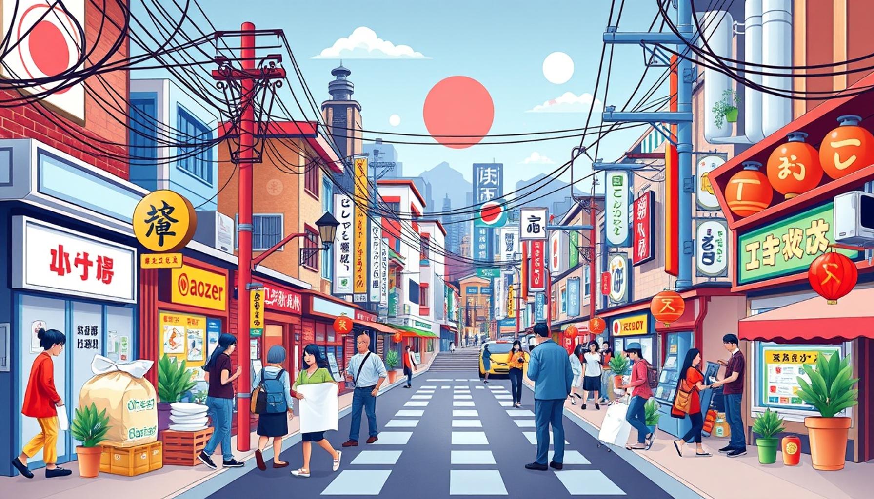 日本の都市部における効率的な消費を促進するための地域戦略