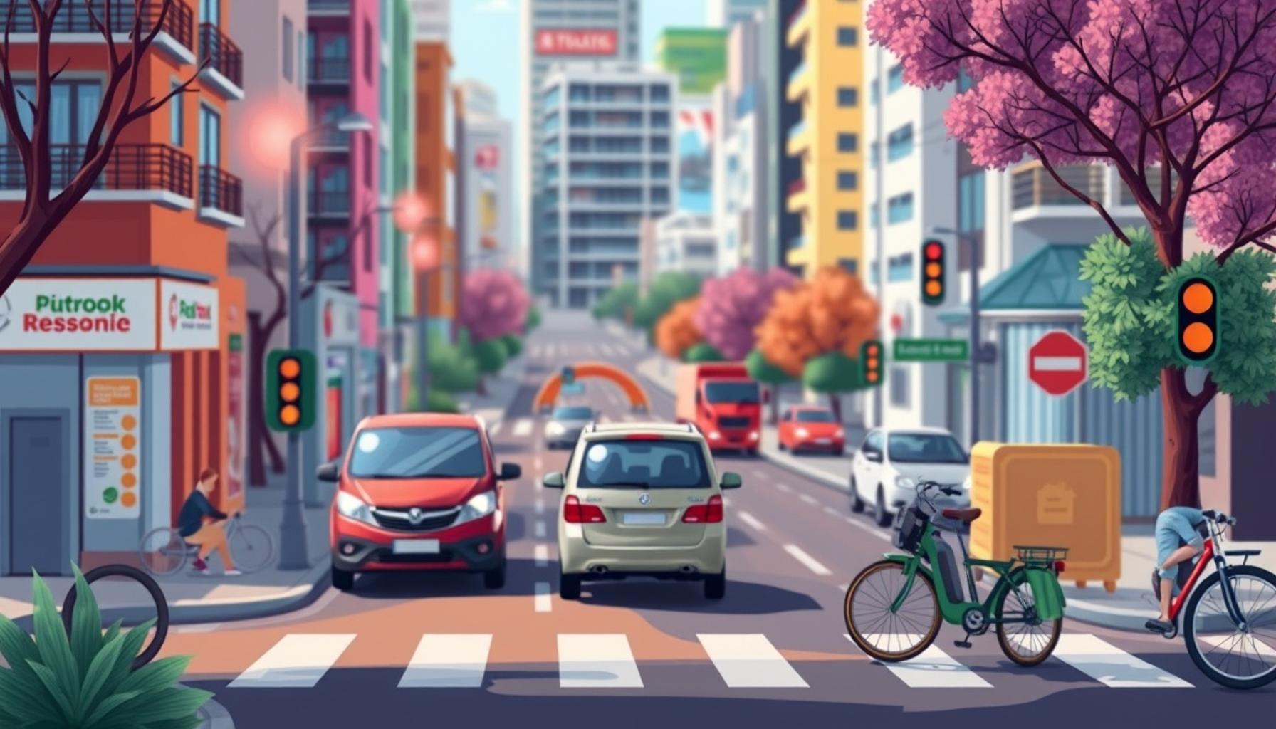 O Impacto das Estruturas de Infraestrutura Urbana na Segurança dos Veículos e Pedestres